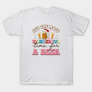 It's the Most Wonderful Time For A Beer Funny X-Mas T-Shirt